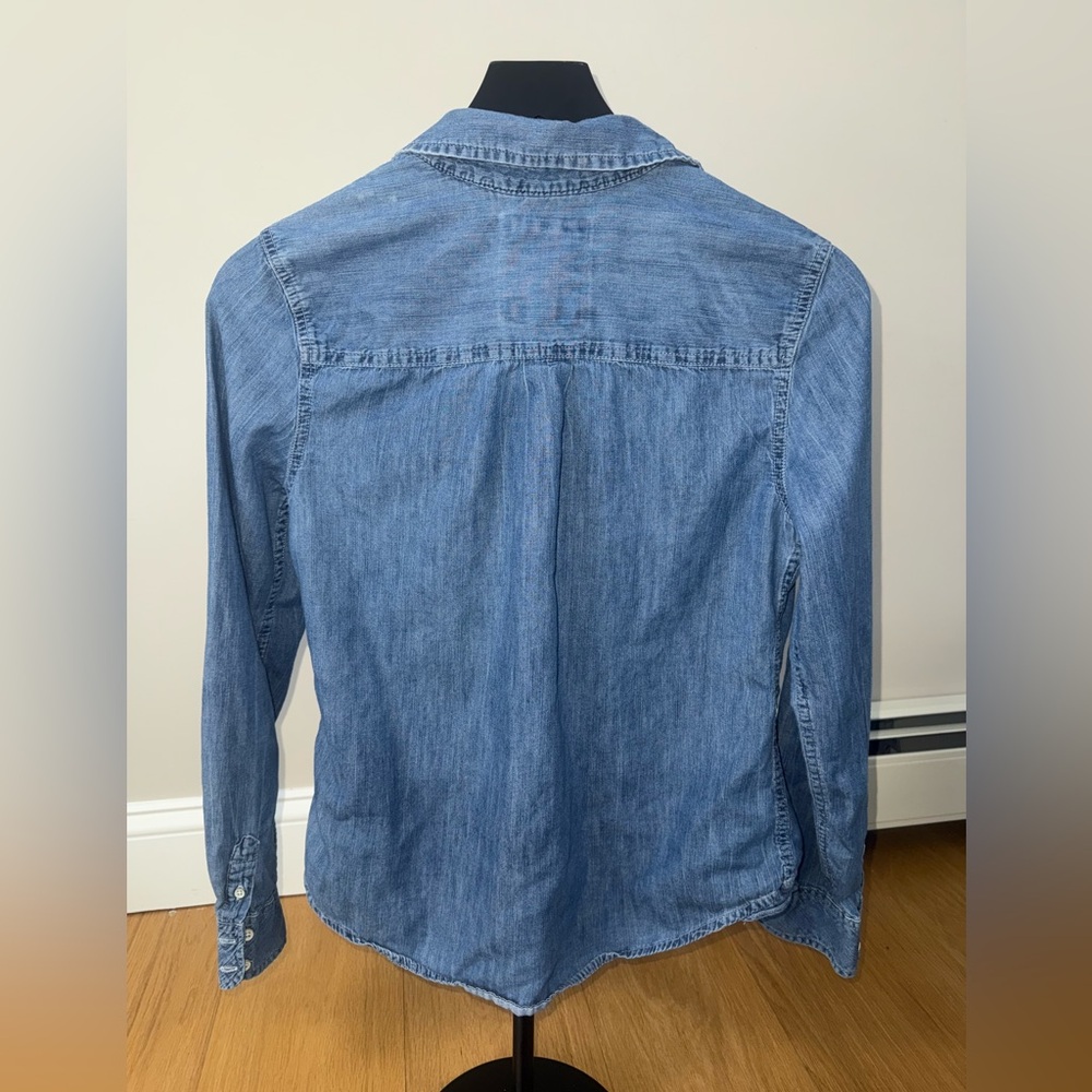 SO Authentic Blue and Red Denim Shirt - Picture 6 of 8